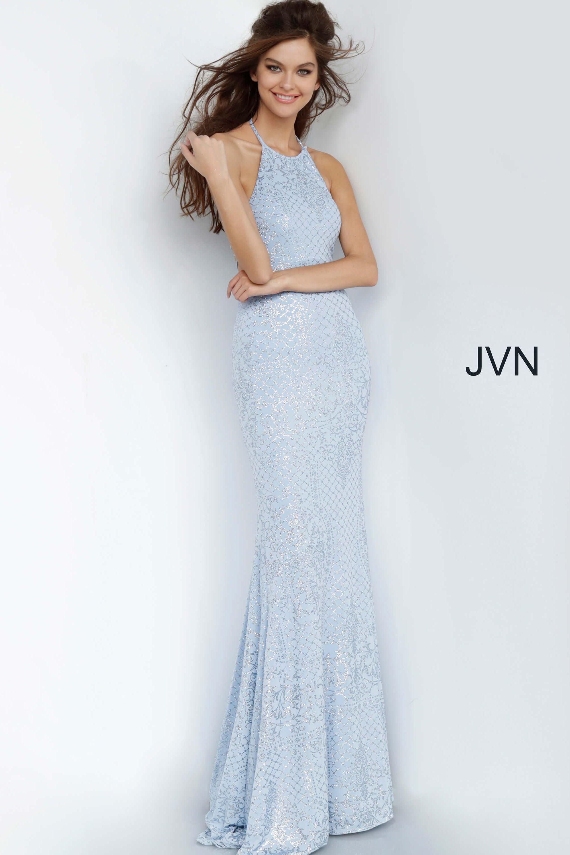 Tie Back Jersey Prom Dress By Jovani -JVN60137