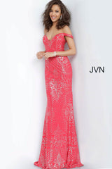 Off The Shoulder Fitted Prom Dress By Jovani -JVN60139