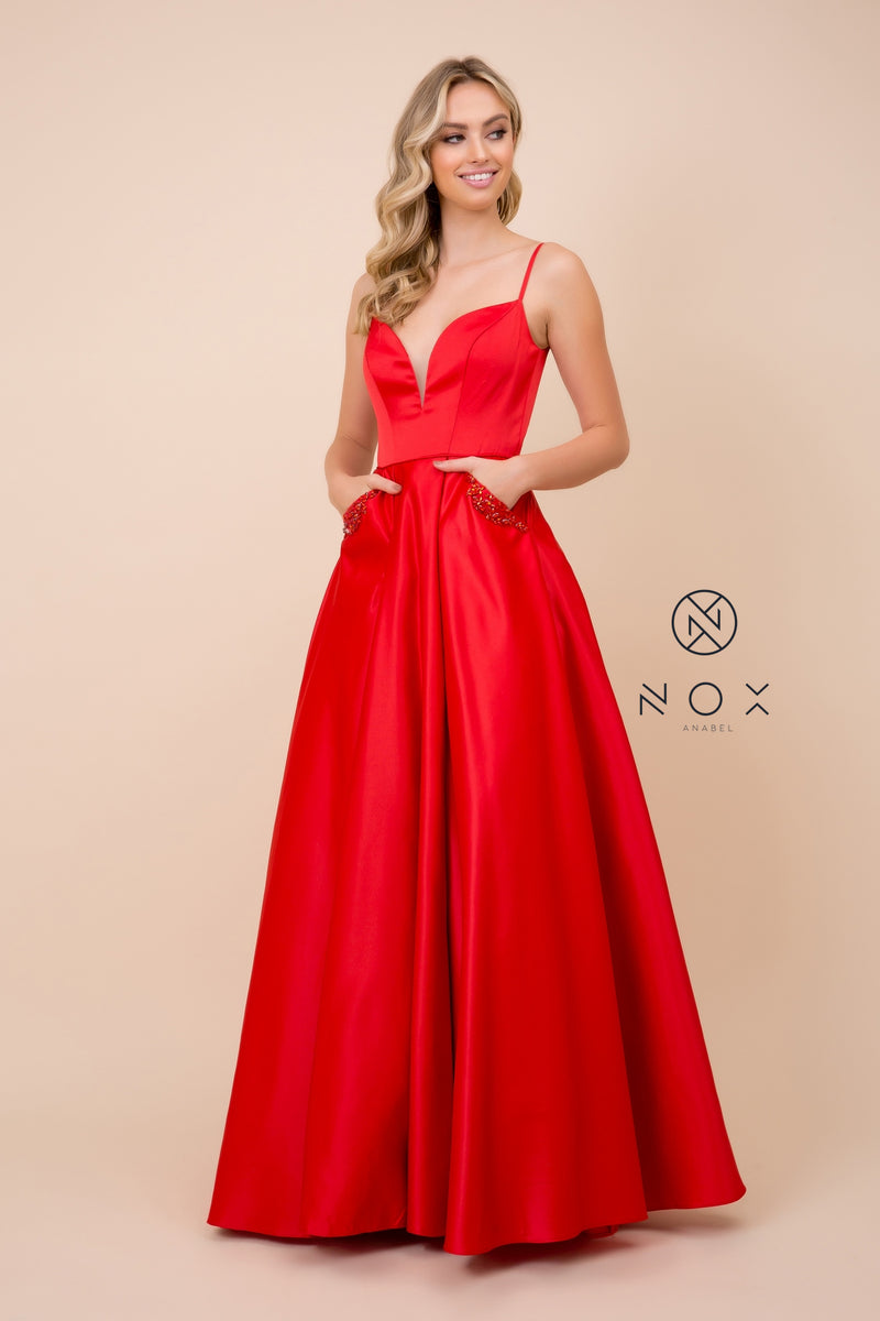 MyFashion.com - BALL GOWN WITH POCKETS (N308) - Nox Anabel promdress eveningdress fashion partydress weddingdress 
 gown homecoming promgown weddinggown 
