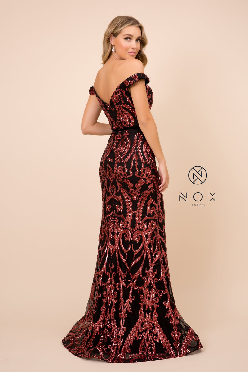 MyFashion.com - TRUMPET/MERMAID OFF-THE-SHOULDER PARTY GOWN (P418) - Nox Anabel promdress eveningdress fashion partydress weddingdress 
 gown homecoming promgown weddinggown 