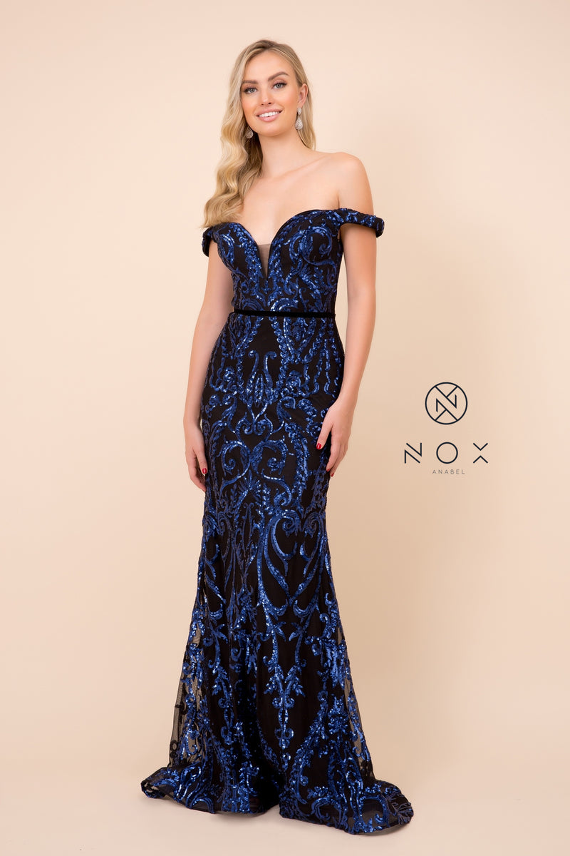 MyFashion.com - TRUMPET/MERMAID OFF-THE-SHOULDER PARTY GOWN (P418) - Nox Anabel promdress eveningdress fashion partydress weddingdress 
 gown homecoming promgown weddinggown 