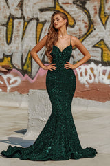Prom Sequin Mermaid Sleeveless Dress By Portia and Scarlett -PS21207