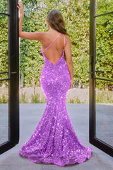 One-Shoulder Sequin Mermaid Dress By Portia And Scarlett -PS22350