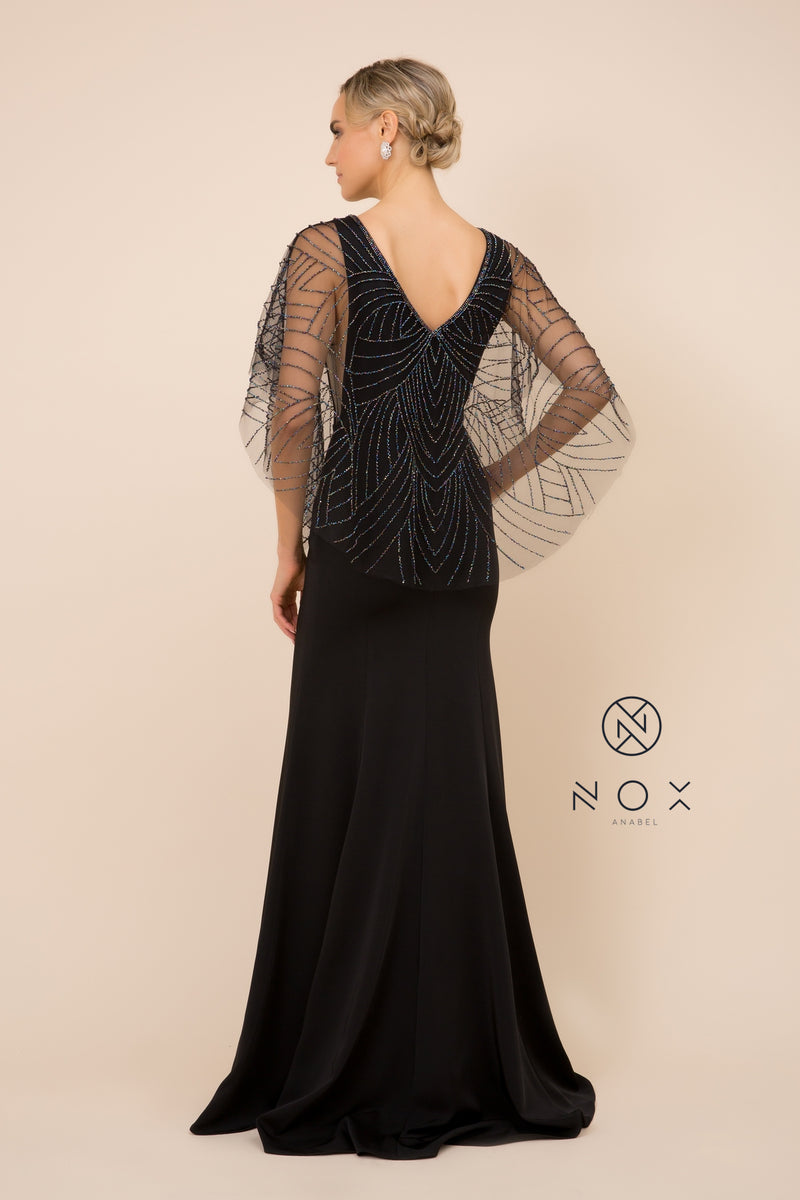 MyFashion.com - PARTY-PERFECT NET SHRUG TO WEAR WITH YOUR SLEEVELESS GOWNS (Y531) - Nox Anabel promdress eveningdress fashion partydress weddingdress 
 gown homecoming promgown weddinggown 