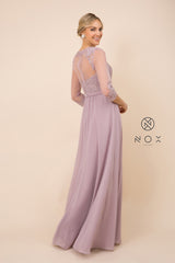 MyFashion.com - 3/4 SLEEVE MOTHER OF THE BRIDE AND GROOM DRESS (Y532) - Nox Anabel promdress eveningdress fashion partydress weddingdress 
 gown homecoming promgown weddinggown 