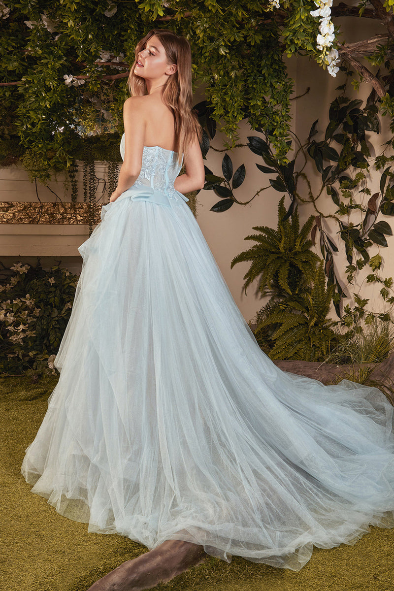 Butterfly Motif Tulle Ballgown by Andrea and Leo -A1021