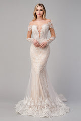 Bohemian Lace Mermaid Gown By Andrea And Leo -A1022