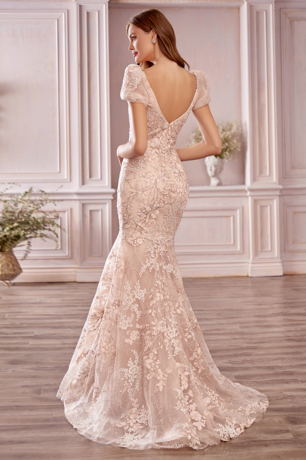 Blume Floral Mermaid Gown by Andrea and Leo -A1025