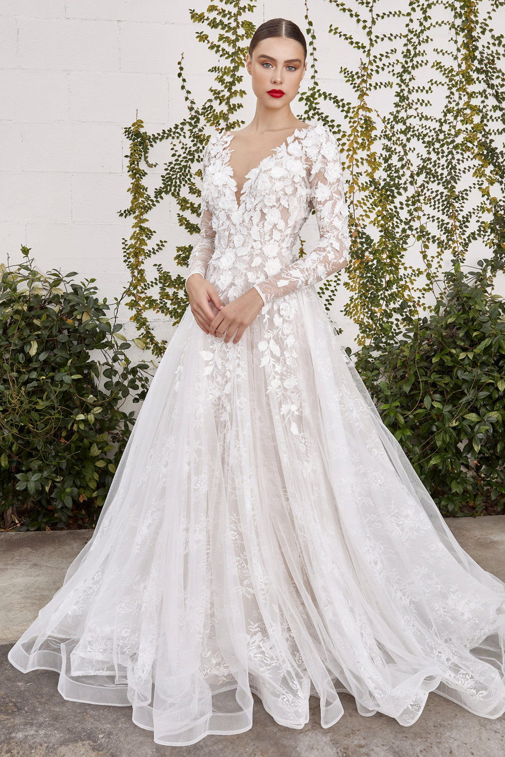 knee length dresses for ladies Long Sleeve A-Line Vintage Communion Flower Girl Dress 2351 Pre-Order 2-3 Years / Cappuccino/ Rose AsPicture (RosyBrown) main image 0