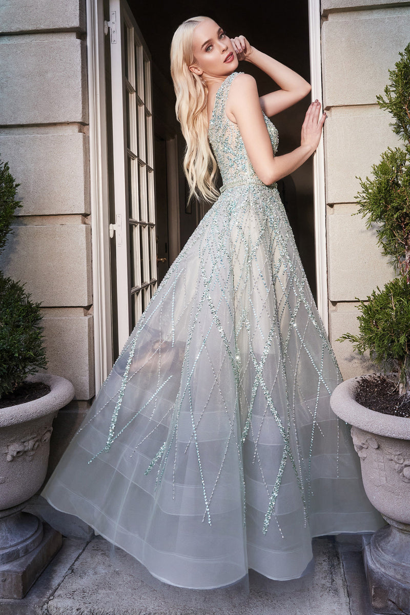 Gemma Jewel Beaded Ball Gown By Andrea And Leo -A1091