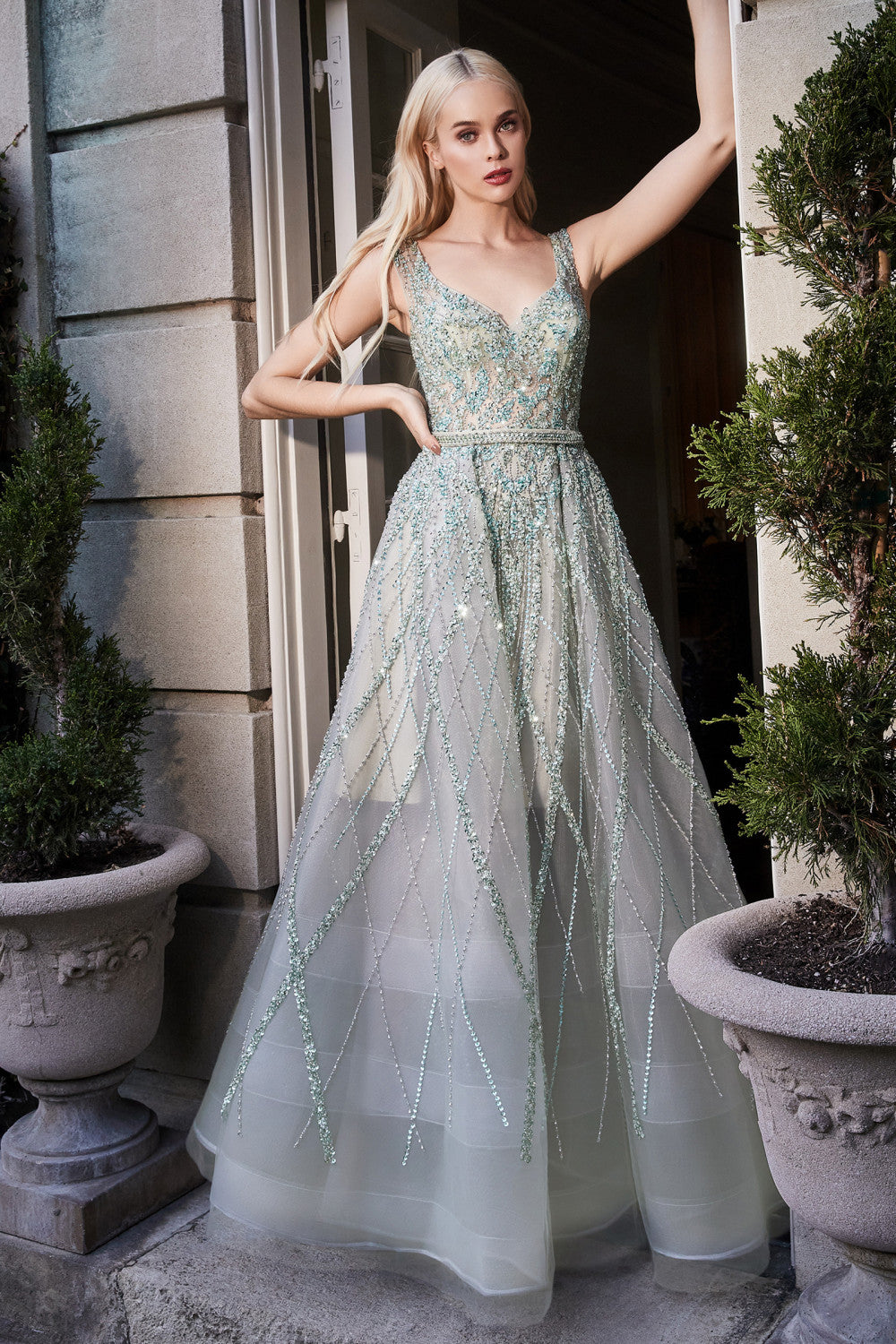 Gemma Jewel Beaded Ball Gown By Andrea And Leo -A1091