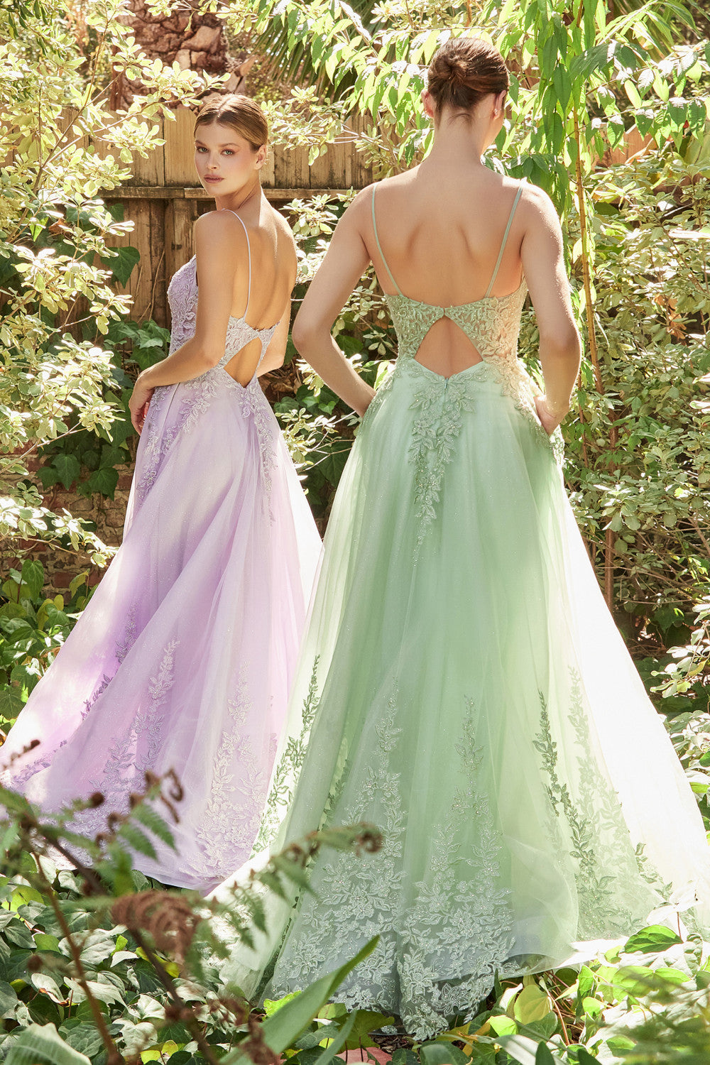 Pastel Elysium Lace V-Neck Gown By Andrea And Leo -A1125