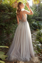 Beaded A-Line Tulle Dress By Andrea and Leo -A1144