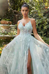 Minted Opal Garden A-Line Gown By Andrea And Leo -A1145