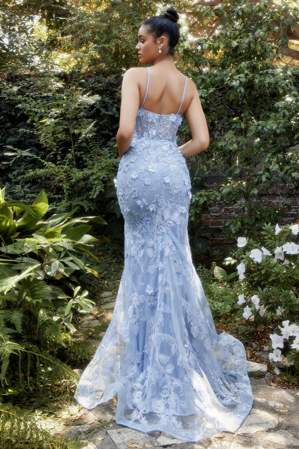 Opal Butterfly Garden Corset Mermaid Gown By Andrea And Leo -A1213