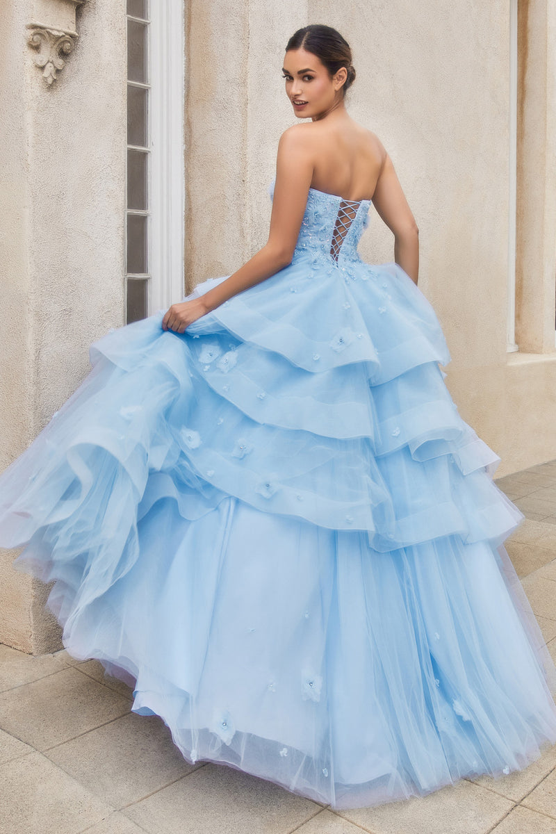 Peony Petal Couture Layered Ball Gown By Andrea And Leo -A1220