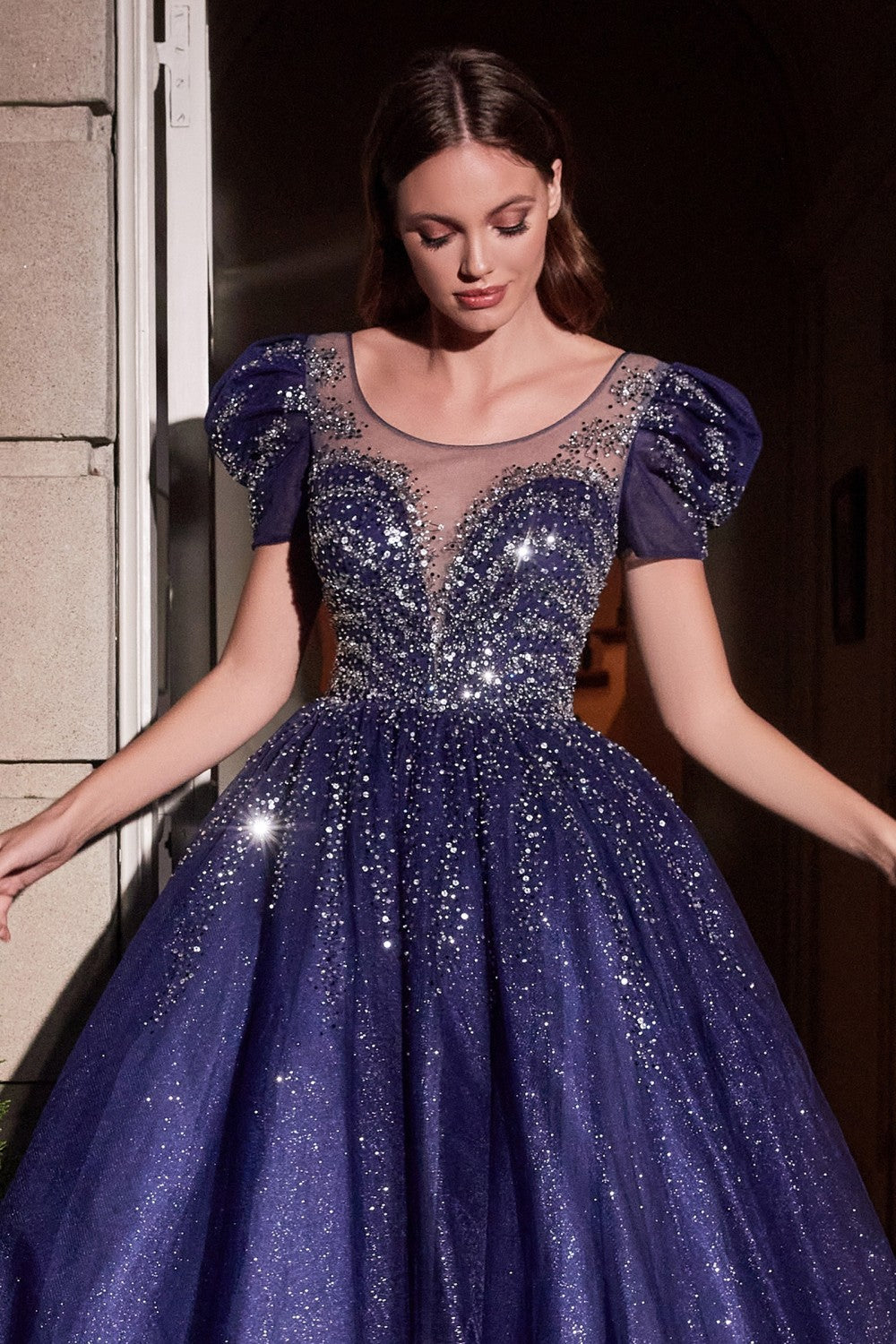 Twinkle Tulle Ball Gown By Cinderella Divine -B702