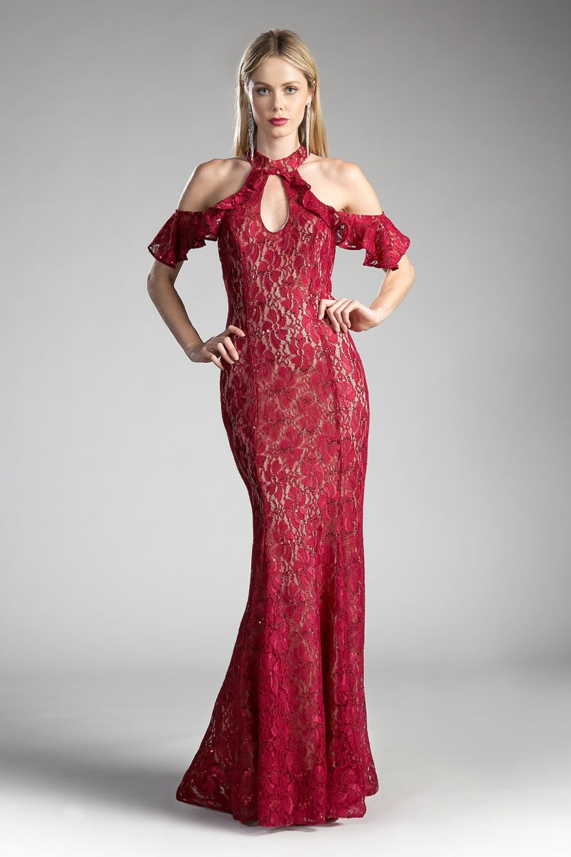 Sequin Lace Sheath Dress By Cinderella Divine -C0701