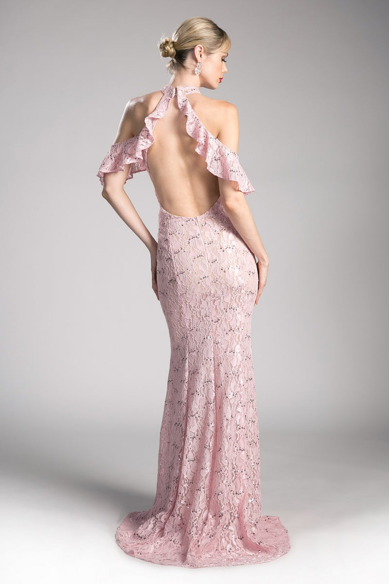 Sequin Lace Sheath Dress By Cinderella Divine -C0701
