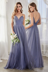 MyFashion.com - A-line tulle dress with gathered sweetheart neckline and pleated finish.(CD184) - Cinderella Divine promdress eveningdress fashion partydress weddingdress 
 gown homecoming promgown weddinggown 