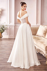 Glitter Bridal Ball Gown By Cinderella Divine -CD214W
