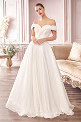 Glitter Bridal Ball Gown By Cinderella Divine -CD214W