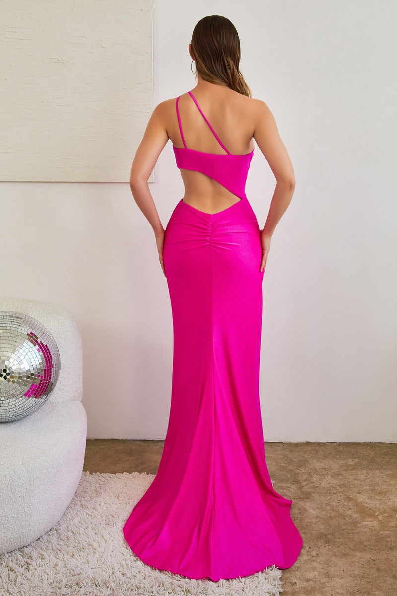 Fitted Cut Out Long Dress By Cinderella Divine -CD887
