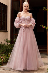 3D Floral Corset Gown By Cinderella Divine -CD962