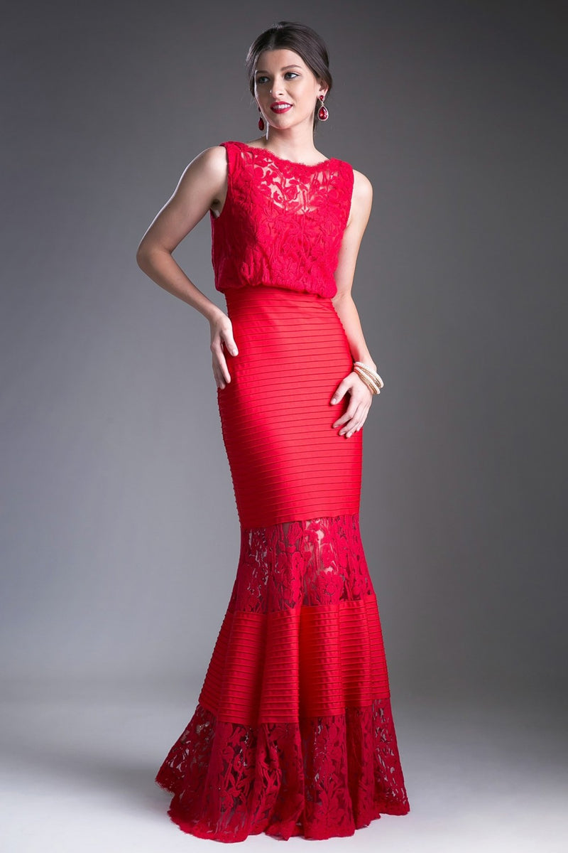 Lace Sheath Dress By Cinderella Divine -CF138