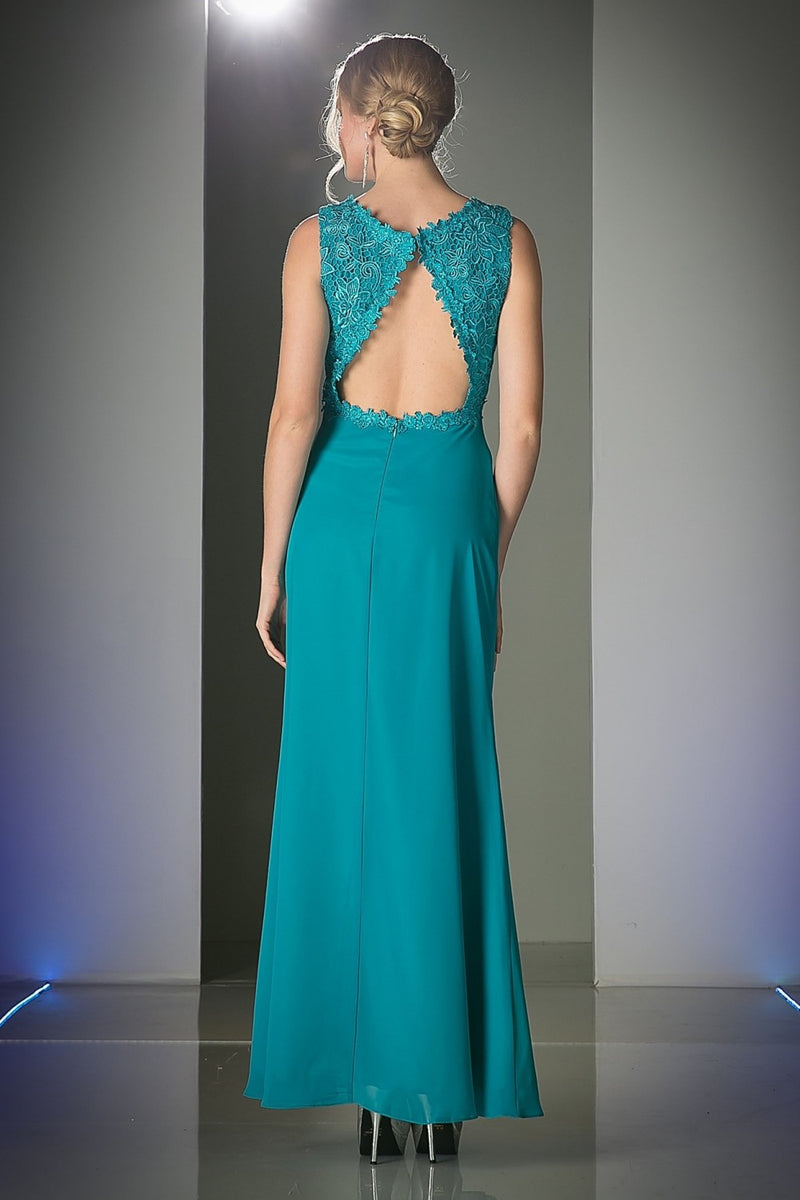 MyFashion.com - Lace Bodice Sateen Sheath Dress(CH1506) - Cinderella Divine promdress eveningdress fashion partydress weddingdress 
 gown homecoming promgown weddinggown 