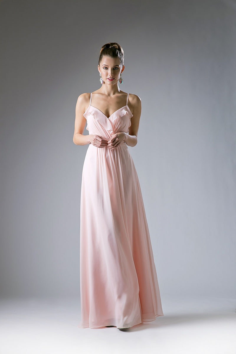 Chiffon Empire Waist Dress By Cinderella Divine -CH524