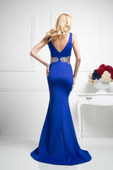 Lace Sateen Mermaid Gown By Cinderella Divine -CJ110