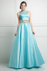 MyFashion.com - Beaded 2 Piece Satin A - Line Dress(CK67) - Cinderella Divine promdress eveningdress fashion partydress weddingdress 
 gown homecoming promgown weddinggown 