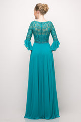 MyFashion.com - Beaded Lace Bodice Chiffon Empire Waist Dress(CR781) - Cinderella Divine promdress eveningdress fashion partydress weddingdress 
 gown homecoming promgown weddinggown 