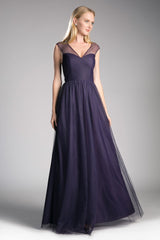 Layered Tulle A-Line Bridesmaid Dress 01 By Cinderella Divine -ET320