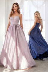 MyFashion.com - Ball gown with glitter finish and lace up corset back.(J796) - Cinderella Divine promdress eveningdress fashion partydress weddingdress 
 gown homecoming promgown weddinggown 