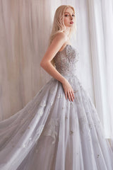 MyFashion.com - CONSTELLATION DREAM SWEETHEART EMBROIDERED AND TULLE BALLGOWN. CORSET BACK.(A0890) - Andrea&Leo promdress eveningdress fashion partydress weddingdress 
 gown homecoming promgown weddinggown 
