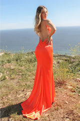 Neon Fitted Satin Dress By Cinderella Divine -SE016