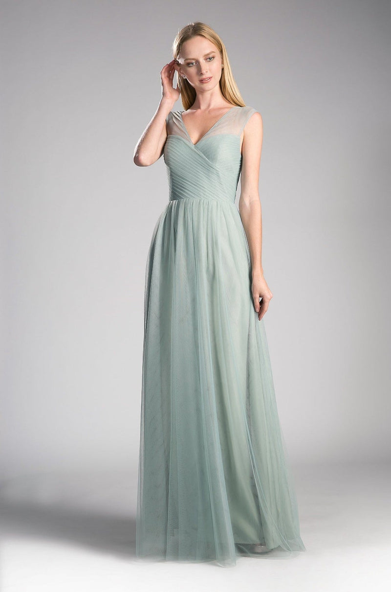Layered Tulle A-Line Bridesmaid Dress 01 By Cinderella Divine -ET320