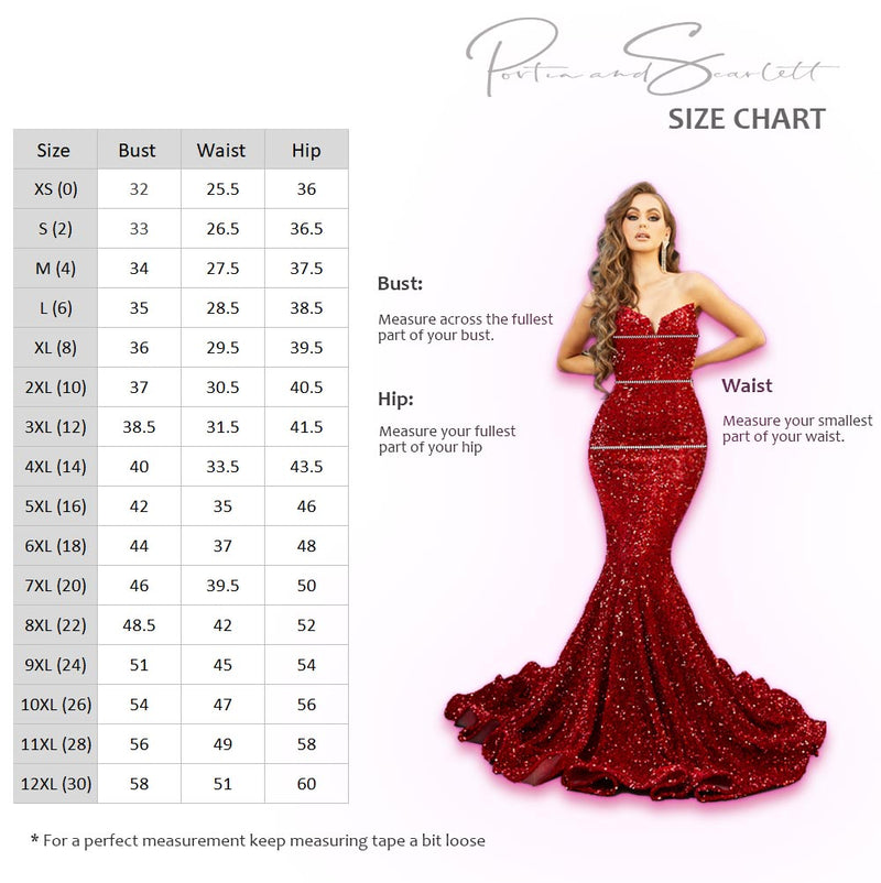 Pleat-Ornate Mermaid Prom Dress By Portia and Scarlett -PS21279