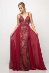 Lace Novelty Sheath Dress by Cinderella Divine -UT254